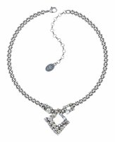 Konplott - Matrix - white, antique silver, necklace