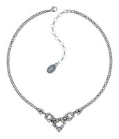 Konplott - Matrix - white, antique silver, necklace