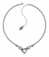 Konplott - Matrix - white, antique silver, necklace