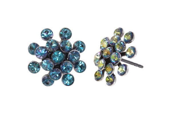 Konplott - Magic Fireball MINI - blue, antique silver| MF22-2 F201, earring stud