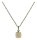 Konplott - Punk Classics - beige, antique brass, necklace pendant