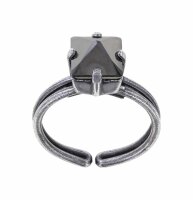 Konplott - Punk Classics - black, dark antique silver, ring