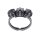 Konplott - Punk Classics - black, dark antique silver, ring