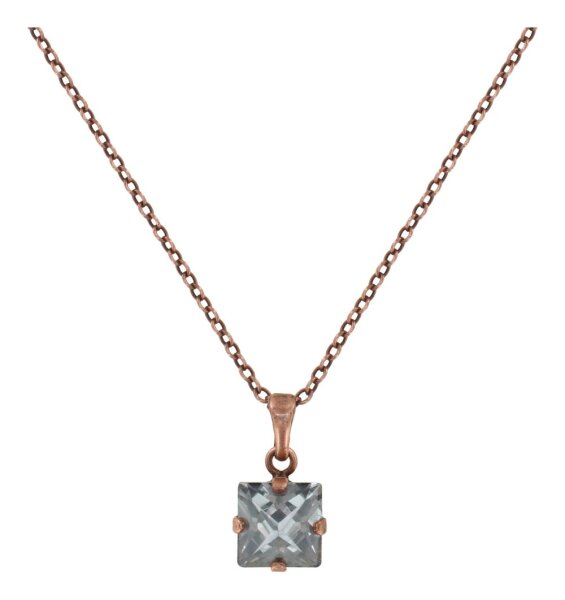 Konplott - Punk Classics - grey, antique copper, necklace pendant