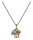 Konplott - Ballroom - beige/lila, antique brass, necklace pendant