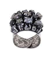 Konplott - Ballroom - black, antique silver, ring