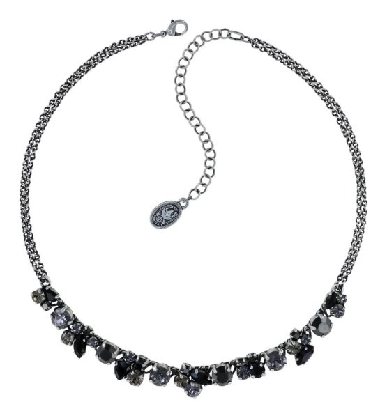 Konplott - Ballroom - black, antique silver, necklace