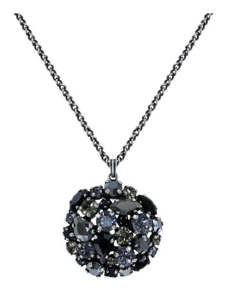 Konplott - Ballroom - black, antique silver, necklace pendant