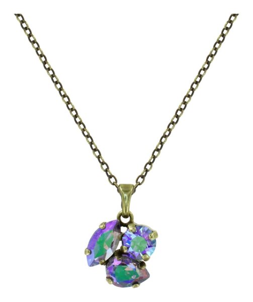 Konplott - Ballroom - lila, antique brass, necklace pendant