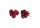 Konplott - Ballroom - Rot, dunkles Antiksilber, Ohrringe mit Stecker