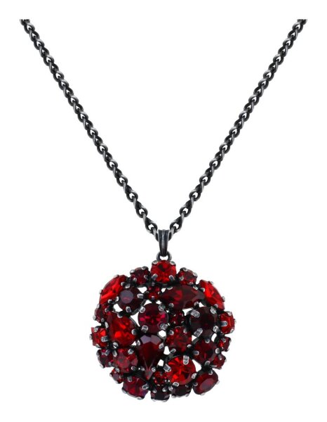 Konplott - Ballroom - red, dark antique silver, necklace pendant
