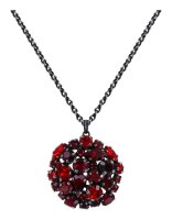 Konplott - Ballroom - red, dark antique silver, necklace...