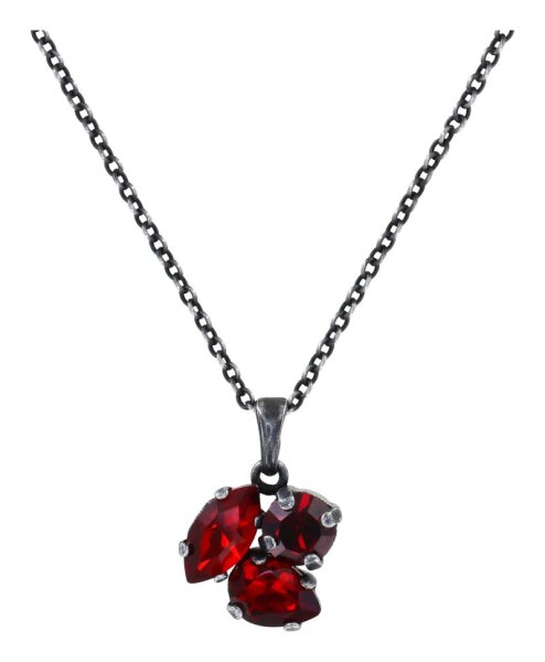 Konplott - Ballroom - red, dark antique silver, necklace pendant