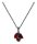 Konplott - Ballroom - red, dark antique silver, necklace pendant