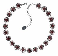 Konplott - Distel - coralline, dark antique silver, necklace