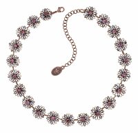 Konplott - Distel - pink/lila, antique copper, necklace