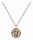 Konplott - Distel - yellow, antique copper, necklace pendant