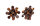 Konplott - Magic Fireball MINI - Shine On Wood, brown, antique copper, earring stud mini