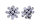 Konplott - Magic Fireball MINI - Crystal Clear, Weiß, Antiksilber, Ohrringe mit Clip MINI-Version