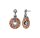 Konplott - Elements in Concert - silver/copper/brass, antique copper/antique silver, earring stud dangling