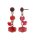 Konplott - Jelly Flow - Rot, Antikkupfer, Ohrringe mit Stecker und Hängelement