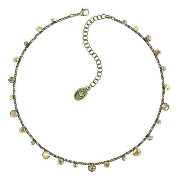 Konplott - Gorgeous - brown/green, antique brass, necklace