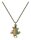 Konplott - Gorgeous - brown/green, antique brass, necklace pendant