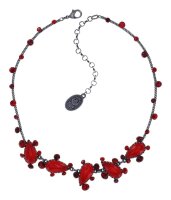 Konplott - Gorgeous - red, dark antique silver, necklace