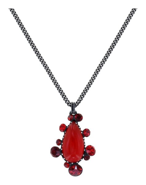 Konplott - Gorgeous - red, dark antique silver, necklace pendant