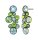 Konplott - Water Cascade - green, antique brass, earring