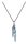Konplott - Jumping Drops - blue, antique silver, necklace pendant