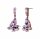 Konplott - Jumping Drops - Beige, Lila, Antikmessing, Ohrringe