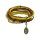 Konplott - Petit Glamour dAfrique - brown, antique brass, bracelet elastic