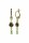 Konplott - Love, Hope and Destiny - multi, light antique brass, earring eurowire dangling