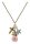 Konplott - Love, Hope and Destiny - multi, light antique brass, necklace pendant