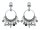 Konplott - Love, Hope and Destiny - white, light antique silver, earring stud dangling