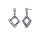 Konplott - Mytrix (II) - white, antique silver, earring stud dangling