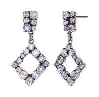 Konplott - Mytrix (II) - white, antique silver, earring...