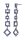Konplott - Mytrix (II) - lila, antique silver, earring stud dangling
