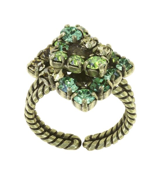 Konplott - Mytrix (II) - green, antique silver, ring