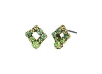 Konplott - Mytrix (II) - green, antique silver, earring stud