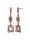 Konplott - Mytrix (II) - brown, antique silver, earring stud dangling