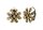 Konplott - Magic Fireball - brown, antique silver, earring eurowire mini
