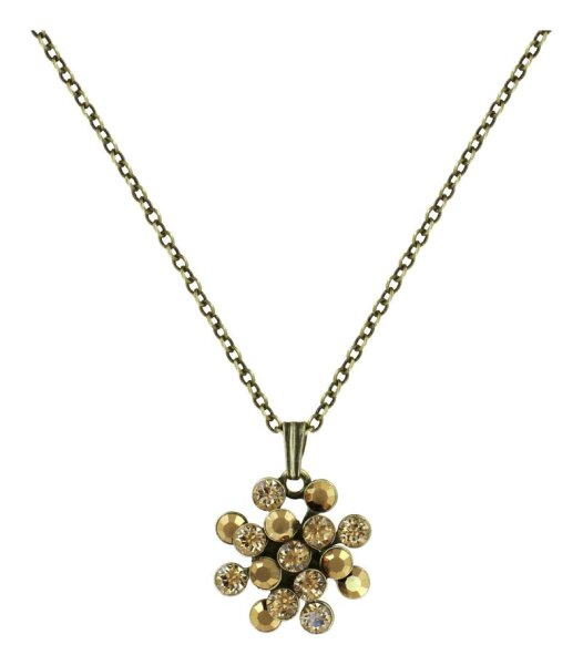 Konplott - Magic Fireball - brown, antique silver, necklace pendant mini