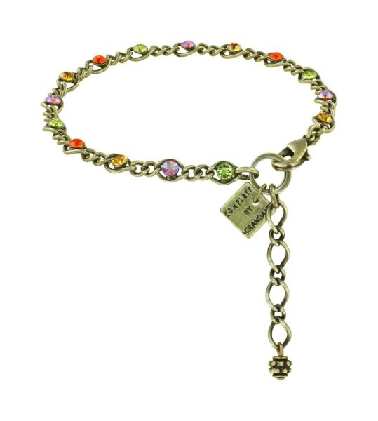 Konplott - Magic Fireball - orange/green, antique silver, bracelet mini