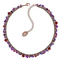 Konplott - Ballroom - red/pink, antique copper, necklace