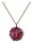 Konplott - Ballroom - red/pink, antique copper, necklace pendant