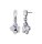 Konplott - Ballroom - Weiß, Antiksilber, Ohrringe mit Stecker und Hängelement