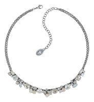 Konplott - Ballroom - white, antique silver, necklace