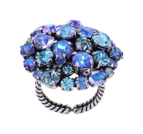 Konplott - Ballroom - blue, antique silver, ring
